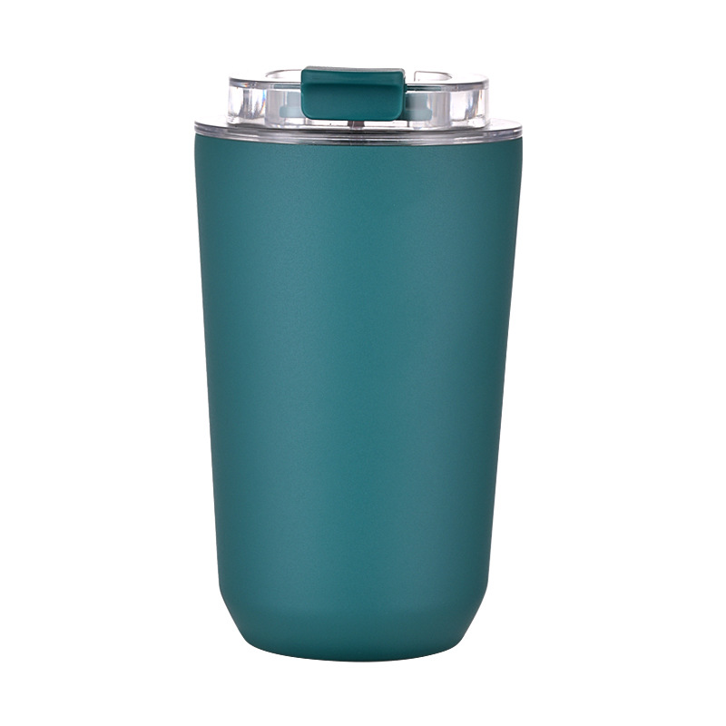 Nuevos productos transfronterizos 304 tazas de café de acero inoxidable tazas de vacío portátiles creativas y simples tazas de agua DIY en stock image 16