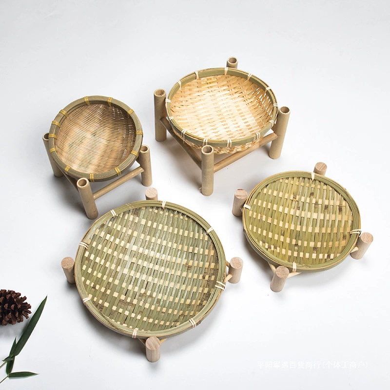 handmade bamboo basket, bamboo sieve...