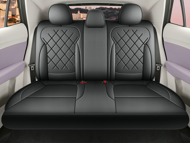 Suitable for 2026 Mg4 Car Seat Covers, Cartoon Leather Perforated Breathable Full Surround Four-Season Seat Cushion Covers