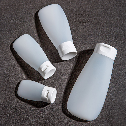 Cosmetic sample empty bottle shampoo shower gel squeeze travel plastic bottle set portable wash
