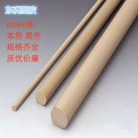 现货实心PEEK圆棒耐高温本色聚醚醚铜棒精密配件耐磨peek棒零切