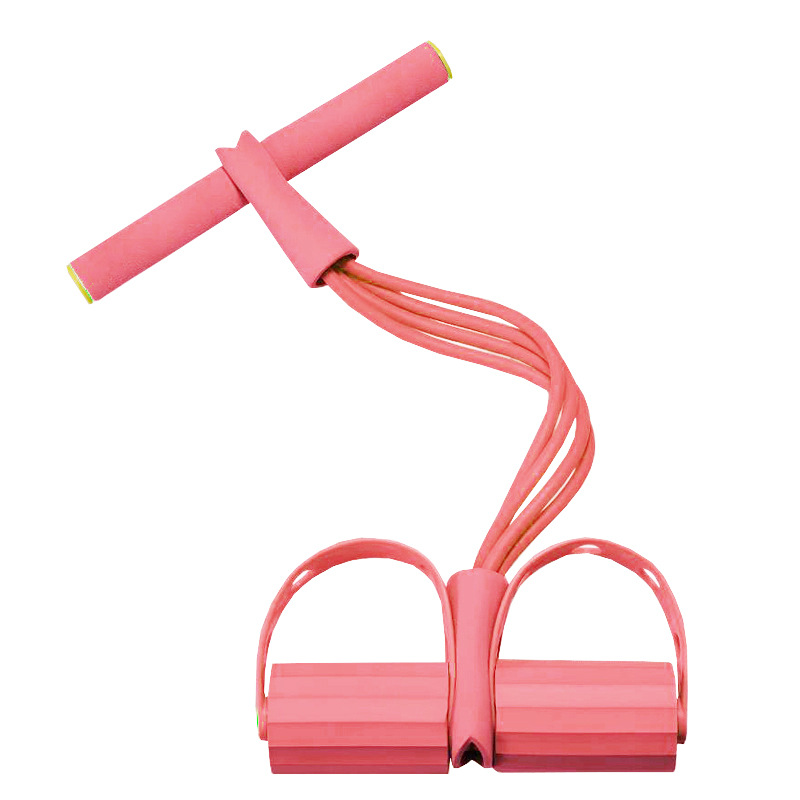 Ventas Directas de fábrica 4 tubo de tensión del pedal Dispositivo de abdominales tensión contracción cuerda yoga tensión cinturón Fitness ayuda