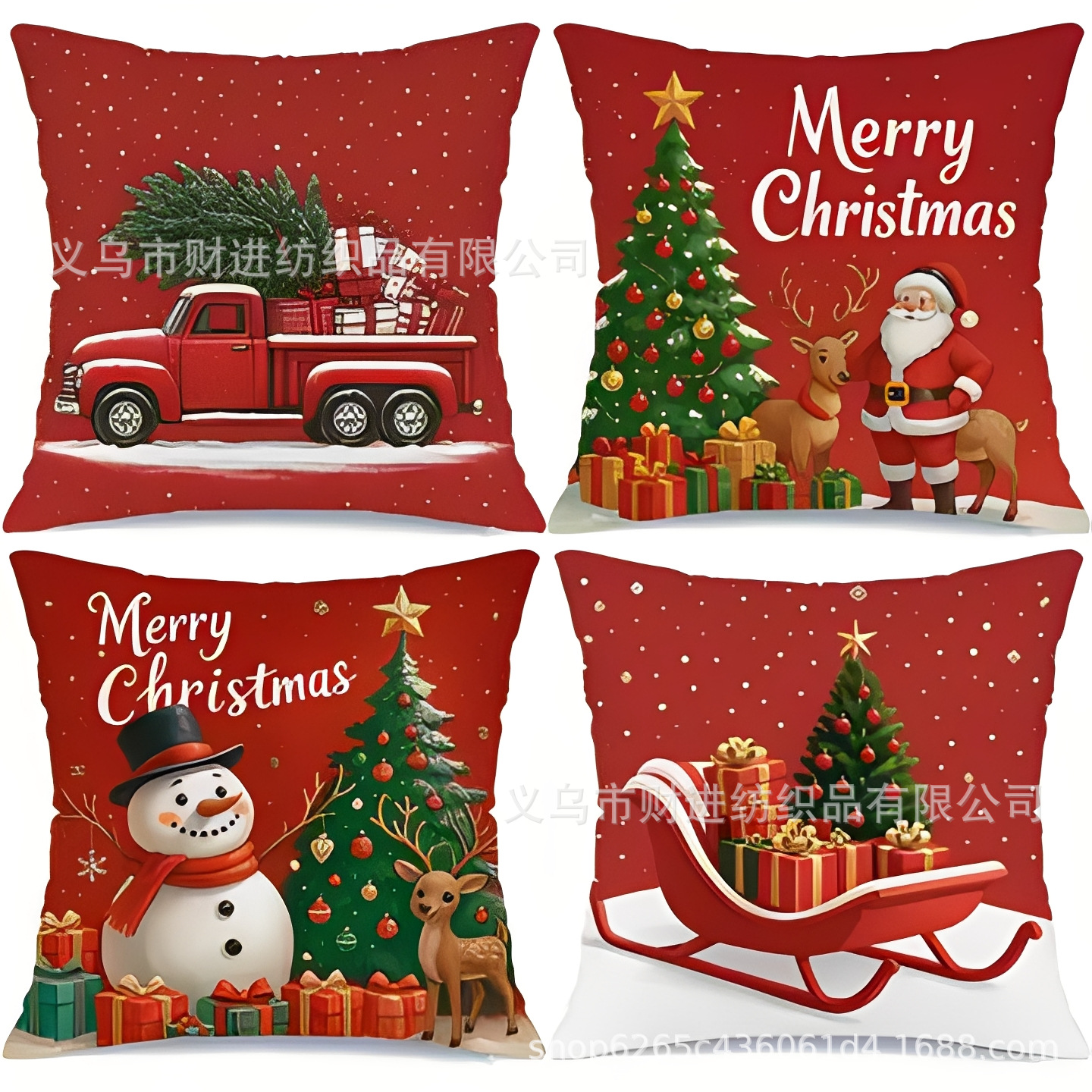 Transfronterizo Temu nueva combinación de Navidad abrazo funda de almohada Amazon casa sofá decoración cojín funda de almohada al por mayor image 38