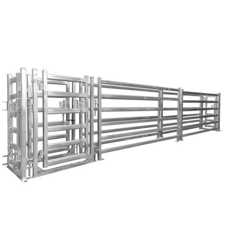 Fuente de la fábrica de granja de cría de ganado barandillas de ganado ovejas y caballo pastizales móvil galvanizado valla prevención epidémica Canal