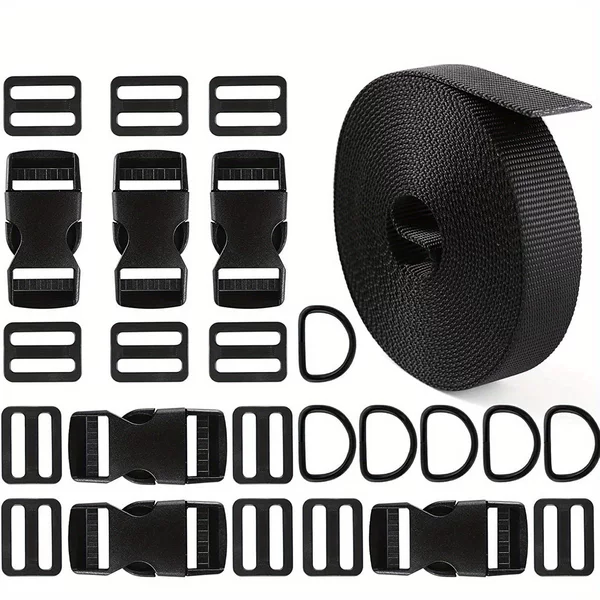 Buckle Tape Japanese Buckle Double Head Adjusting Travel Box Tape Multifunctional Tape Pet Tape Ribbon Tape