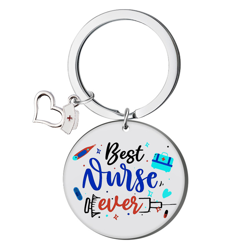 20g Weight Simple Style Letter Stainless Steel Nurses Day Women'S Bag Pendant Memorial Keychains
