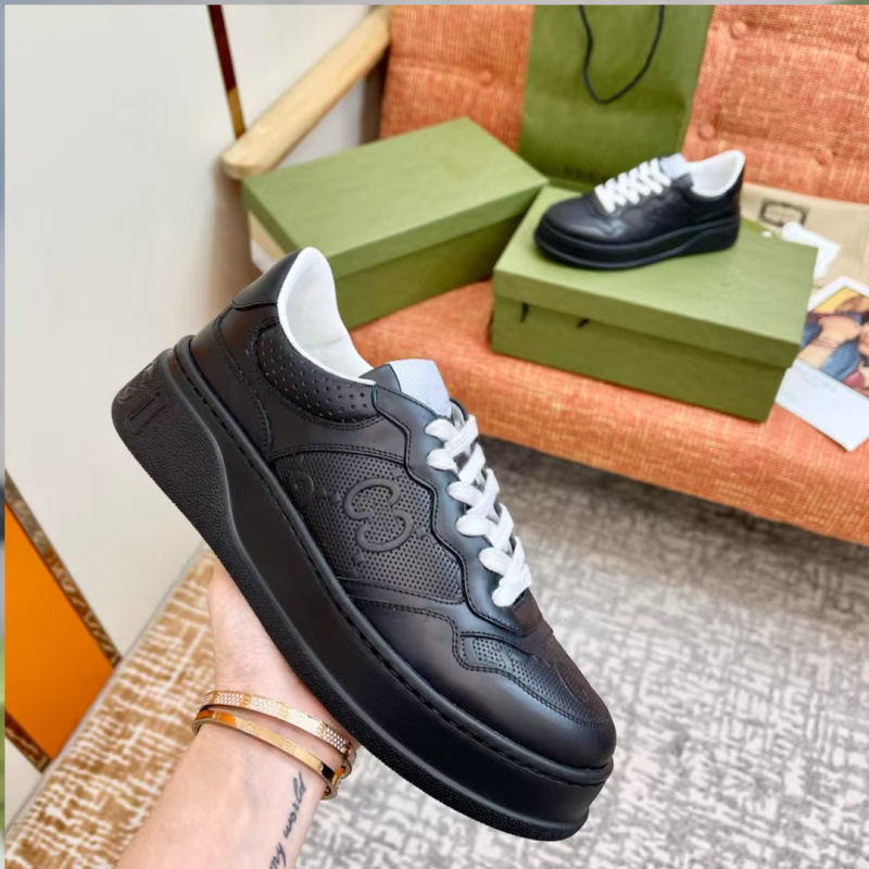 G Brand Thick-Soled Presbyopic Biscuit Shoes Retro Casual Sports Shoes for Men and Women Couple Shoes Black and White Panda White Shoes G Brand Thick-Soled Presbyopic Biscuit Shoes Retro Casual Sports Shoes for Men and Women Couple Shoes Black and White Panda White Shoes