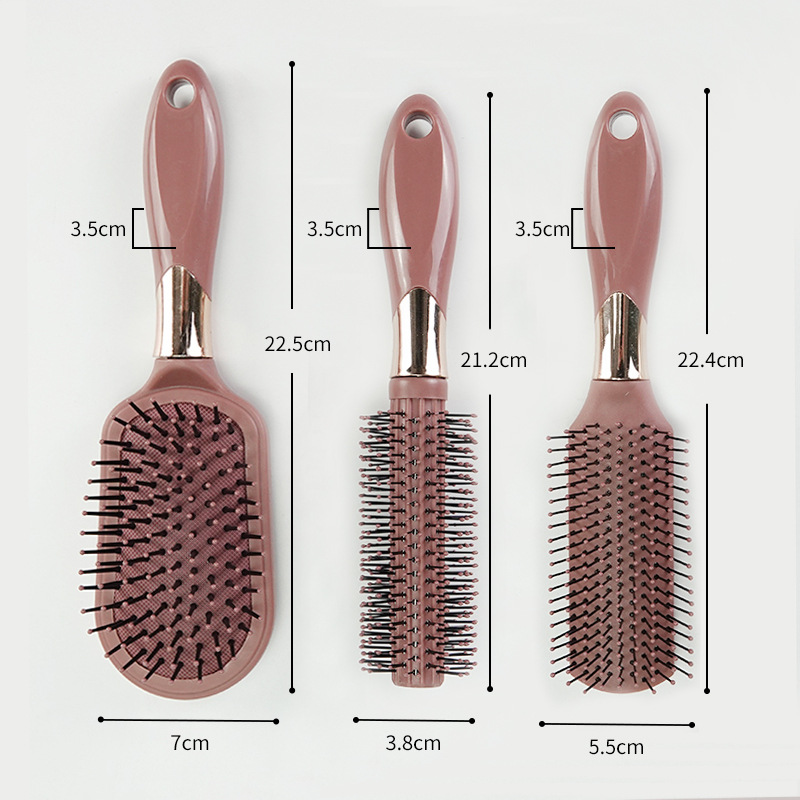 Peine para uso doméstico, peine de masaje capilar con cojín de aire, peine para alisar y peinar el cabello, peine rizador de plástico con nervaduras al por mayor