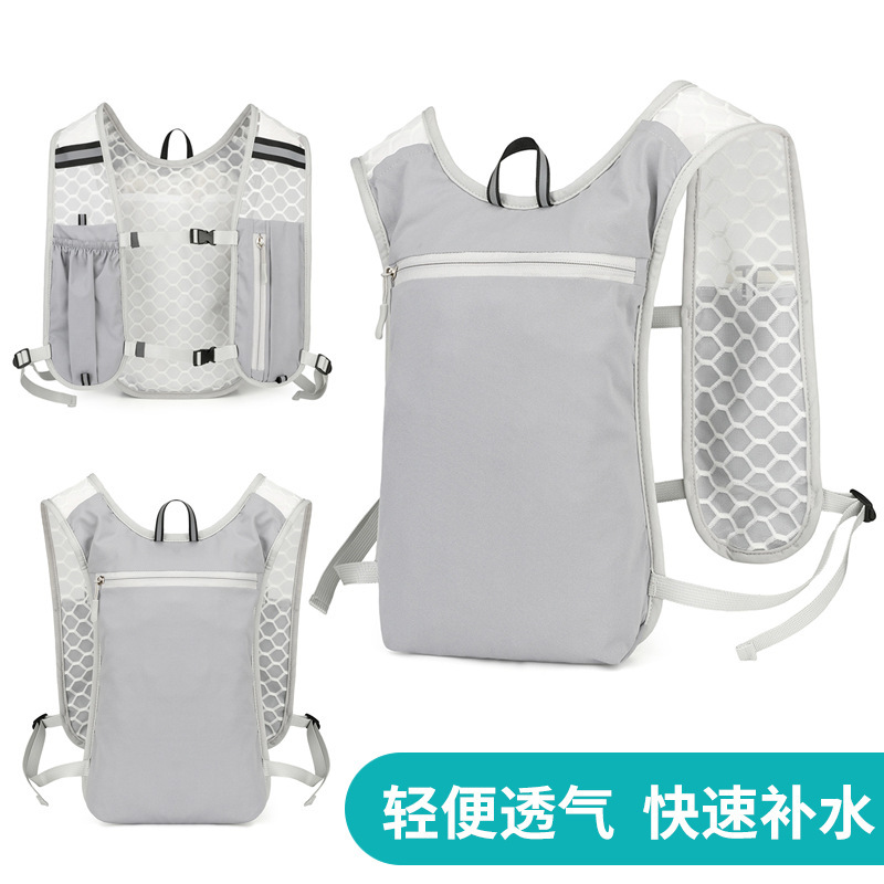 Cross-border new outdoor hiking backpack, water-resistant and wear-resistant, cycling vest, hiking weight-reducing vest, and backpack