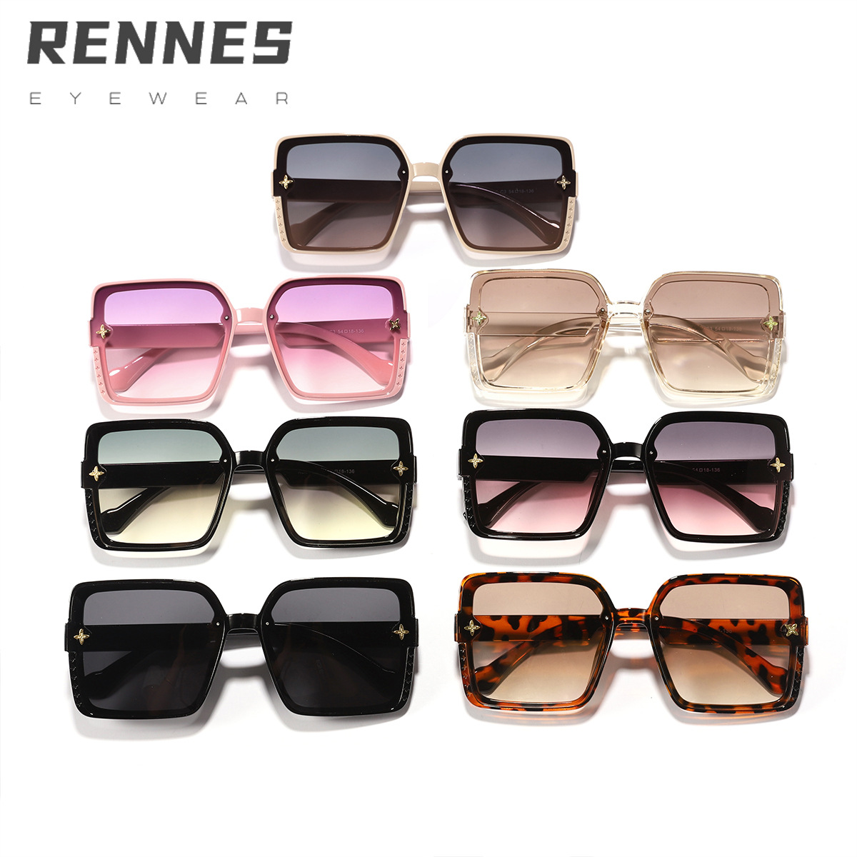 2024 nuevas gafas de sol de celebridades de Internet para mujer, el marco grande de verano es delgado y la cara es pequeña, las gafas de sol retro literarias de moda combinan con la tendencia