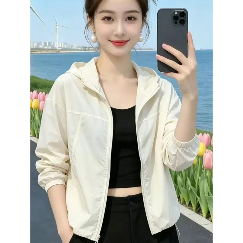2026 New Style Hooded Sun Protection Clothing for Women, Lightweight, Slimming, Breathable, Loose-Fitting Cardigan Jacket, Summer Casual, Uv Protection 2026 New Style Hooded Sun Protection Clothing for Women, Lightweight, Slimming, Breathable, Loose-Fitting Cardigan Jacket, Summer Casual, Uv Protection