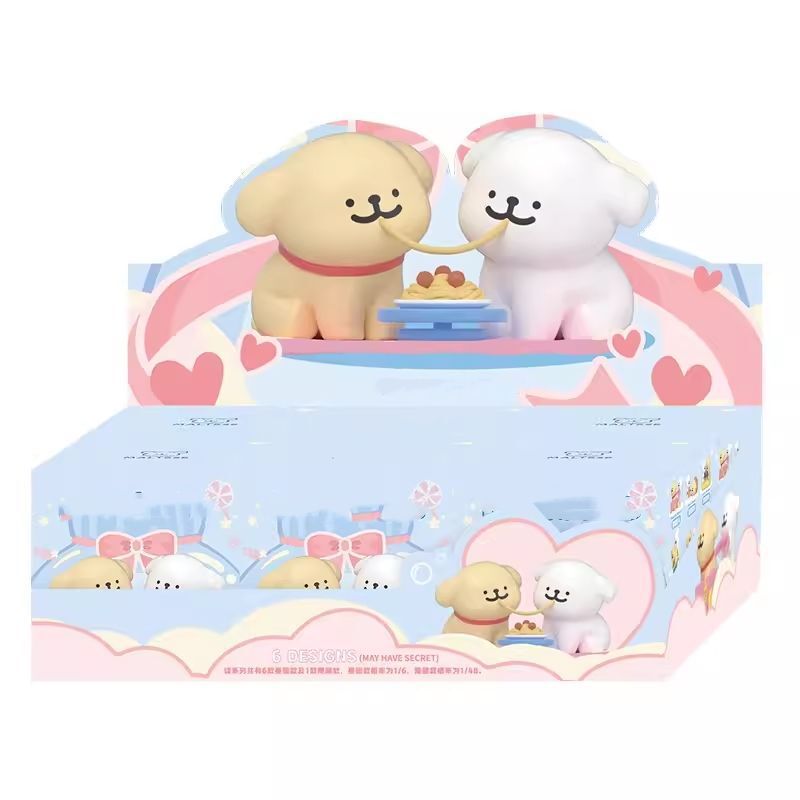 Line Puppy Happy Blind Box トレンディなフィギュア周辺人形かわいいデスクトップ装飾品誕生日ギフト|undefined