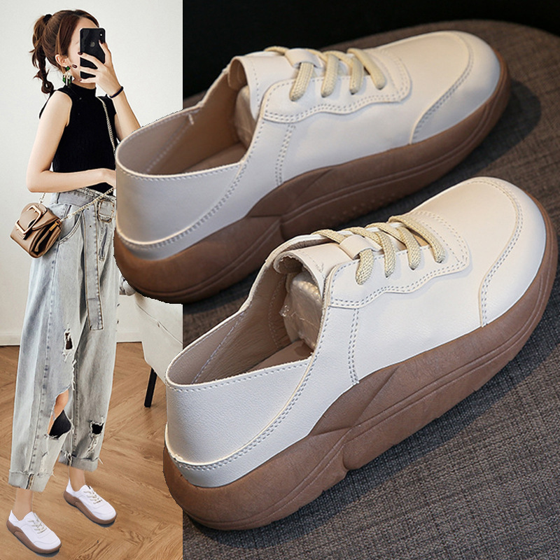Ladies Casual Shoes Walking Shoes Work Shoes Sneakers Fabric Easy To Clean Breathable Versatile Footgear Footwear_voghion.com