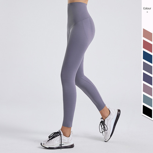 Spring and summer new style yoga Barbie pants for women, high-waisted elastic one-piece sports tights, outer leggings, nine-point pants