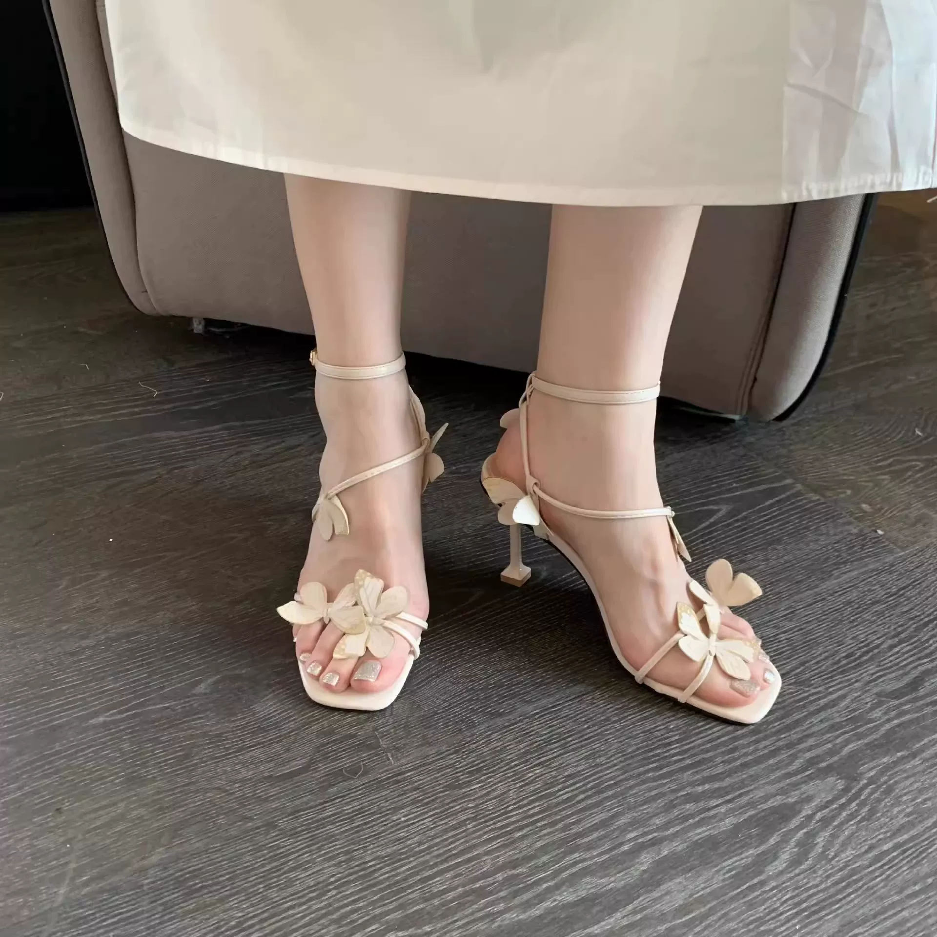 Summer universal sandals, European style, flowered, plus size