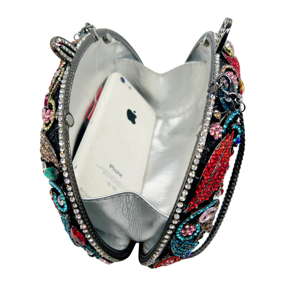 Bolsa de mujer Rhinestone nuevo bolso de cena de diamantes metal hueco bolso de mano de mujer