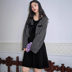 开衫背心裙两件套装25秋季穿搭女上衣连衣裙KSB2508001