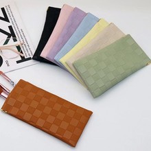 批发现货墨镜太阳镜收纳袋 自动闭合弹片口眼镜收纳包 皮质眼镜袋