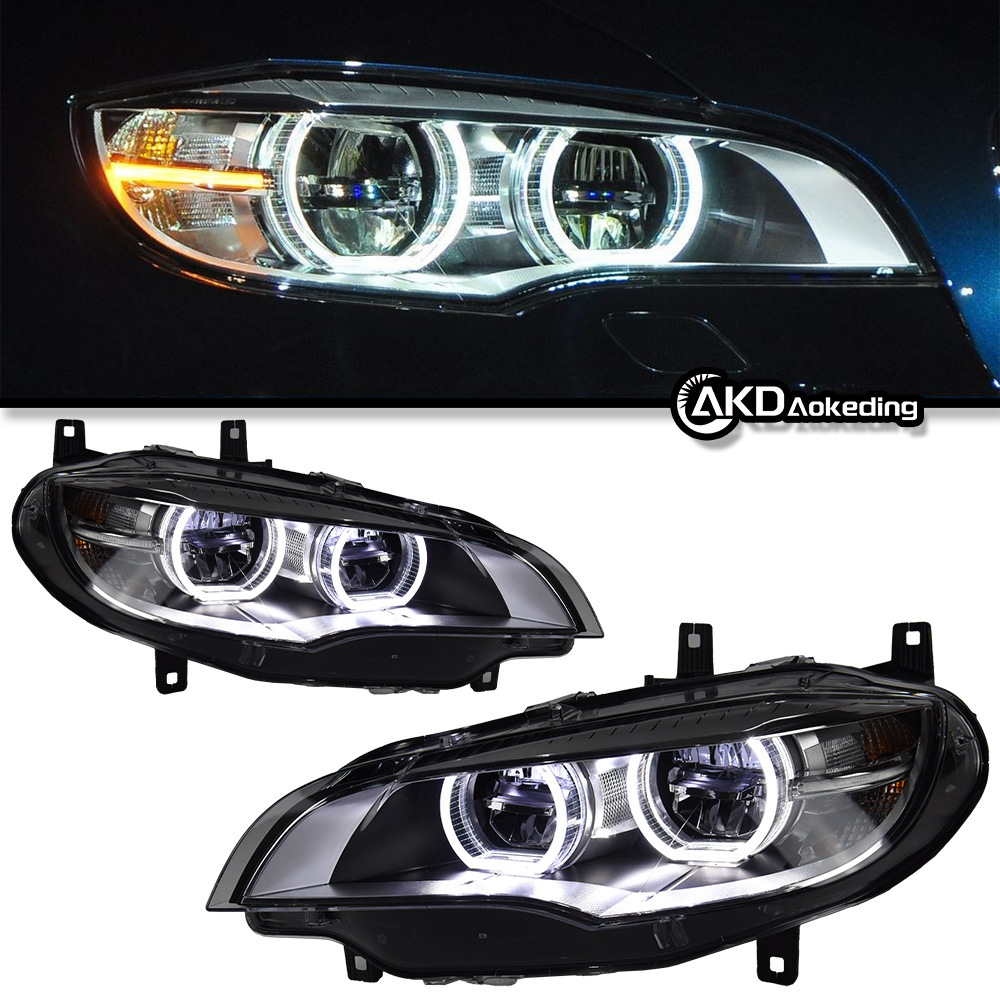 BMW X6 E71 2008-2014 üçün ön fara, LED gündüz işığı