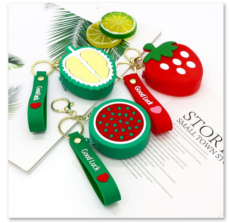 Animal, Cartoon, Fruit Pattern All Seasons Season Kid'S Women's Animal Cartoon Fruit Silica Gel Zipper Kids Wallets