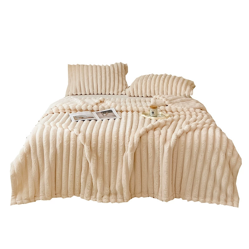 Plush Keep-Warm Duvet, Rabbit-Fur Flannel, Skin-Friendly Class A Fabric, Multiple Sizes