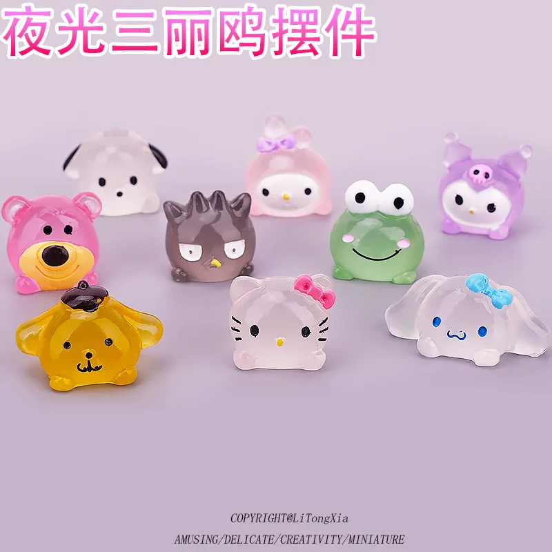 Санрио, детская флуоресцентная cartoon-аксессуар, аксессуары, кулон, DIY