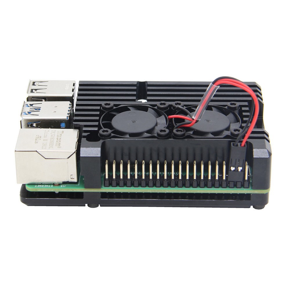 Металлический корпус Raspberry Pi 4-го поколения, алюминиевый короб для Raspberry Pi 4-го поколения B+, охлаждающая крышка/кейс