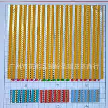 供应PVC金银条纹编织纹人造革小抓包面料金银条纹小编织SR-56513