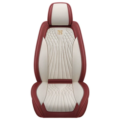 for All Seasons, High-End Feel, Seat cushion, seat cover - burgundy-single-seat