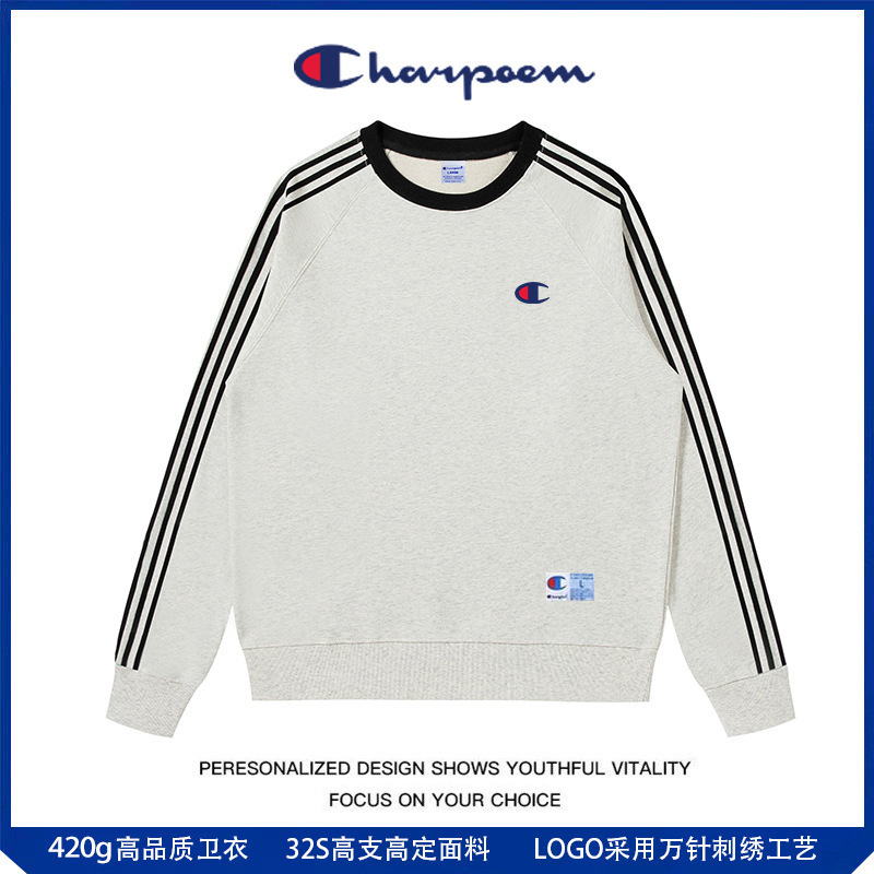 Champion Graffiti Crew Neck Sweatshirt for Men and Women 2026 Spring Autumn Winter Heavyweight 420g Three Stripes Couple's Trendy Loose Fit Champion Graffiti Crew Neck Sweatshirt for Men and Women 2026 Spring Autumn Winter Heavyweight 420g Three Stripes Couple's Trendy Loose Fit