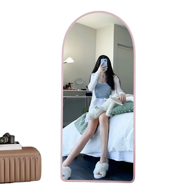Espejo de piso espejo de ajuste dormitorio de niña celebridad de Internet hogar simple dormitorio de estudiantes tienda de ropa espejo de vestir fábrica