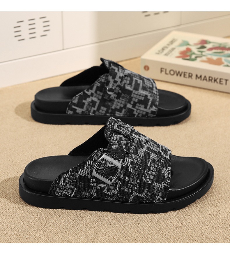 Slippers 2026 New Summer Outdoor Thick-Soled Comfortable Men's Casual Versatile Slide Sandals_vogvips.com