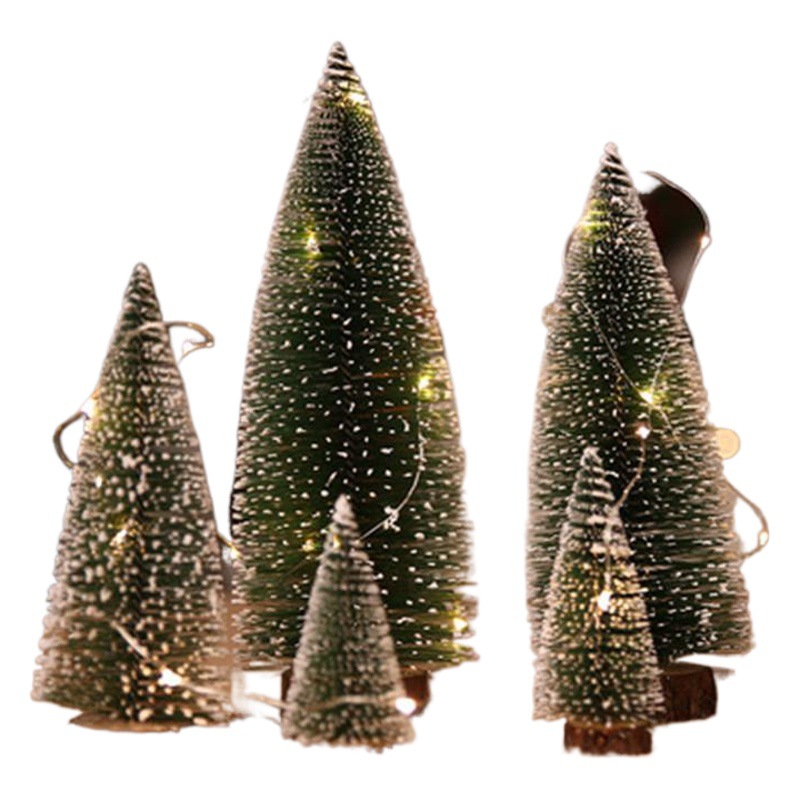 Árbol de Navidad blanco decoración de escritorio de Navidad decoración de árbol de Navidad mini decoración de árbol de Navidad al por mayor