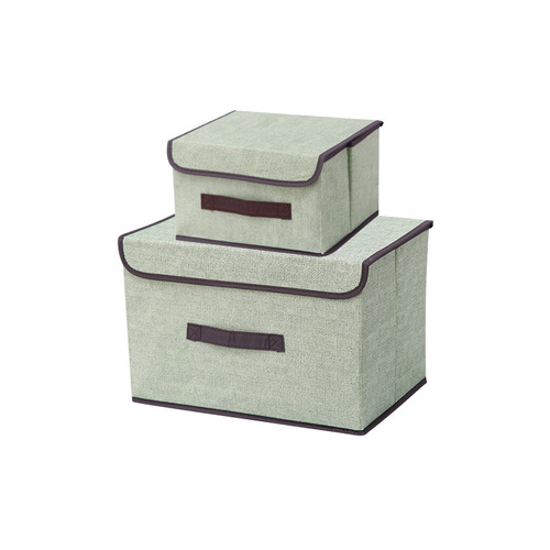 Household fabric folding storage box foldable clothing toy storage box non-woven large dust-proof storage