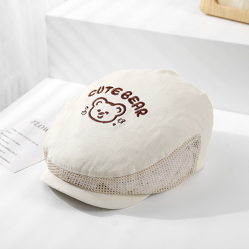 Baby Berry Sombrero de verano protector solar fino para niños, sombrero de visera, sombrero de entrada delantera, malla para niños, sombra transpirable