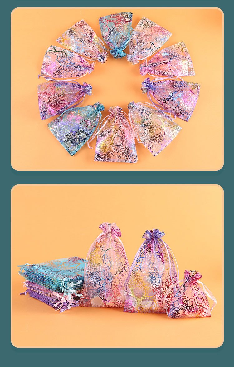 Fashion Crack Organza Jewelry Packaging Bags display picture 1