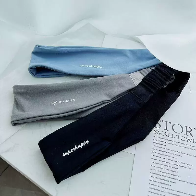 Ранняя осень 2025, крутая цветовая серия, спортивная повязка на голову с надписью, головной платок для йоги, модная повязка на голову, повязка для мытья лица