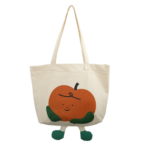 Yeyu/ New Flower Villain Canvas Bag Women's Large Capacity Shoulder Bag Handbag Student School Bag