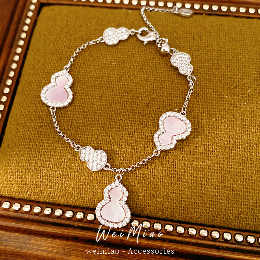 Pulsera de calabaza de frita de piedra ligeramente lujosa nicho de alto nivel pulsera de sensación de viaje diario joyas de moda al por mayor