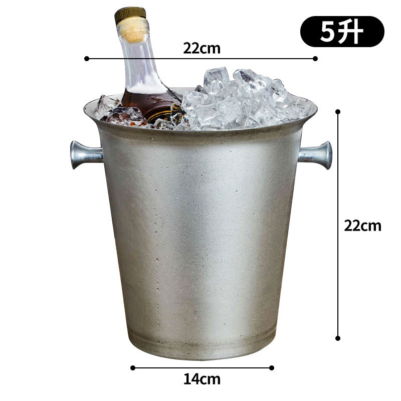 Bar de hielo de acero inoxidable de alto valor de cara bar de champán cerveza comercial vino tinto hogar creativo pequeño hielo bar