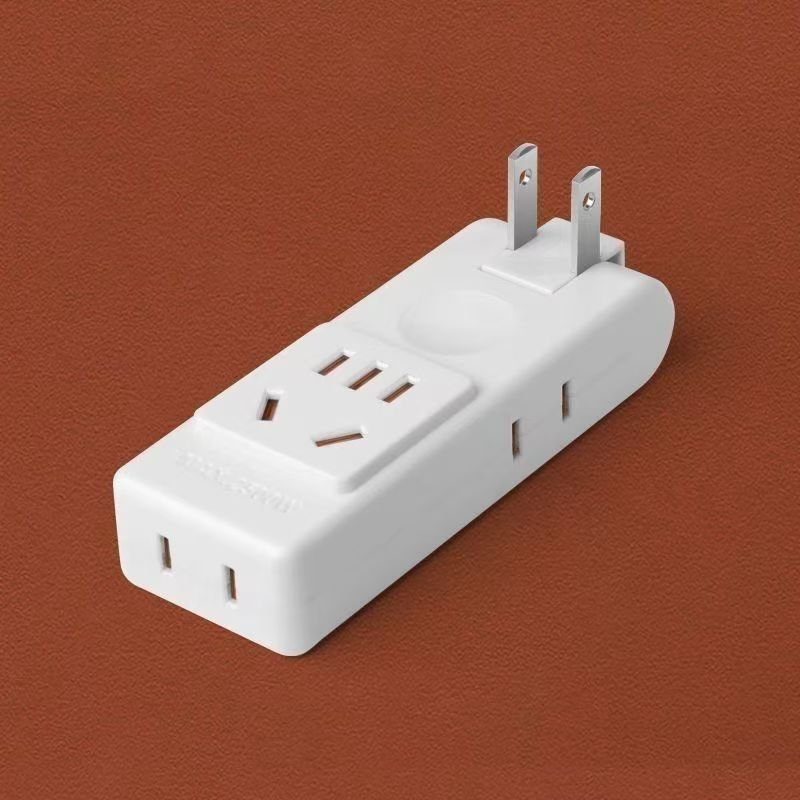 【新款活动中】国标180%可旋转纯铜插座转换器 一转四靠墙不挡开