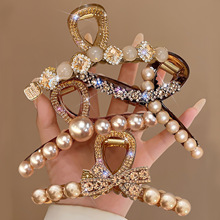 高端发夹女2025年新款抓夹大号轻奢高级感后脑勺盘发鲨鱼夹子头饰