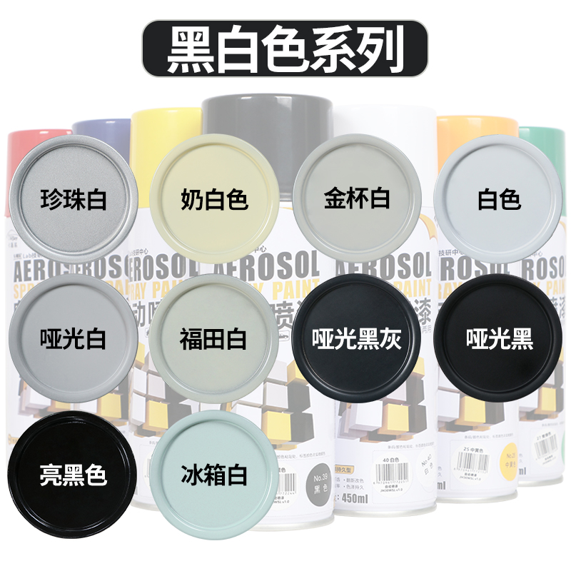 Qìchē Paint Matte Gloss - black-and-white-series-note-color-when-ordering