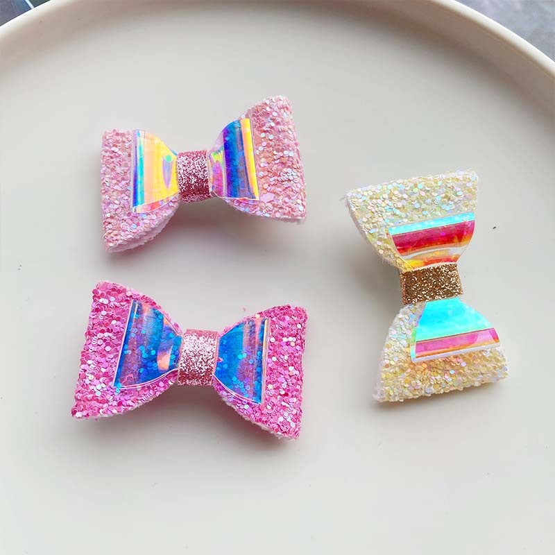 50g Weight Hair Clip Hair Accessories Type 2 Pieces Set Quantity Holiday Occasion Bow Knot, Shell Pattern Kid'S Gender Vacation Style Kid's Vacation Bow Knot Shell Cloth Hair Clip 5