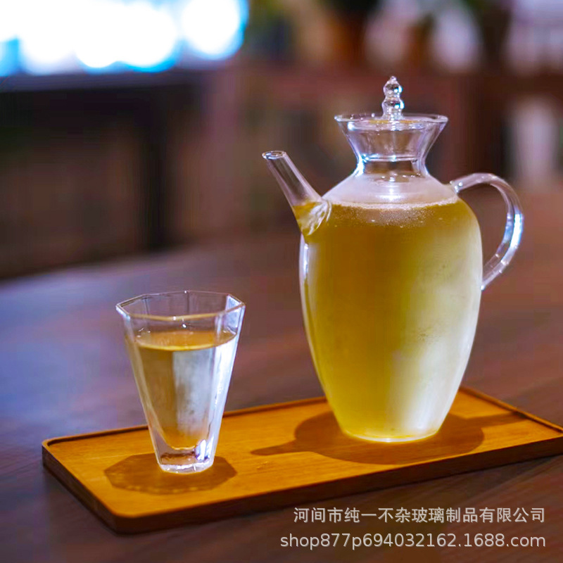 Heat-resistant glass holding pot high borosilicate can be heated by electric pottery stove to boil teapot flower and fruit tea small teapot afternoon tea essential