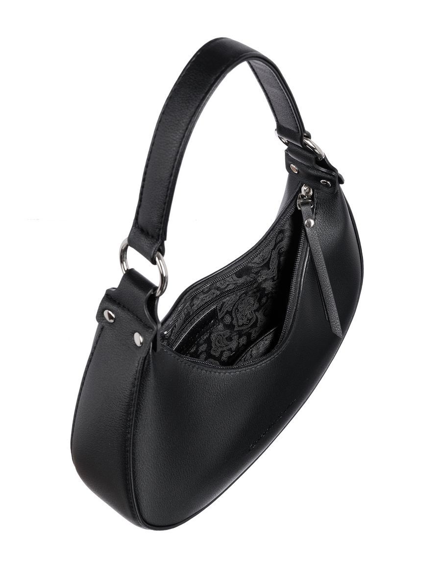 Small Size Women's Small Pu Leather Solid Color Classic Style Zipper Saddle Bag