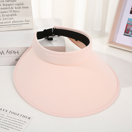 Summer New Arrival Strappy Bucket Hat Outdoor Sports Sun Hat Korean Style Fresh and Sweet Large Brim Sun Hat for Women