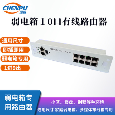 10 Wired Router Multi-Media Wiring boxes Weak box Fiber optic register and obtain a residence permit currency Size 19 Switch