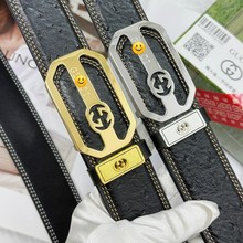 工厂直销新款男士皮带合金自动扣皮带 商务PU皮裤带皮带现货批发