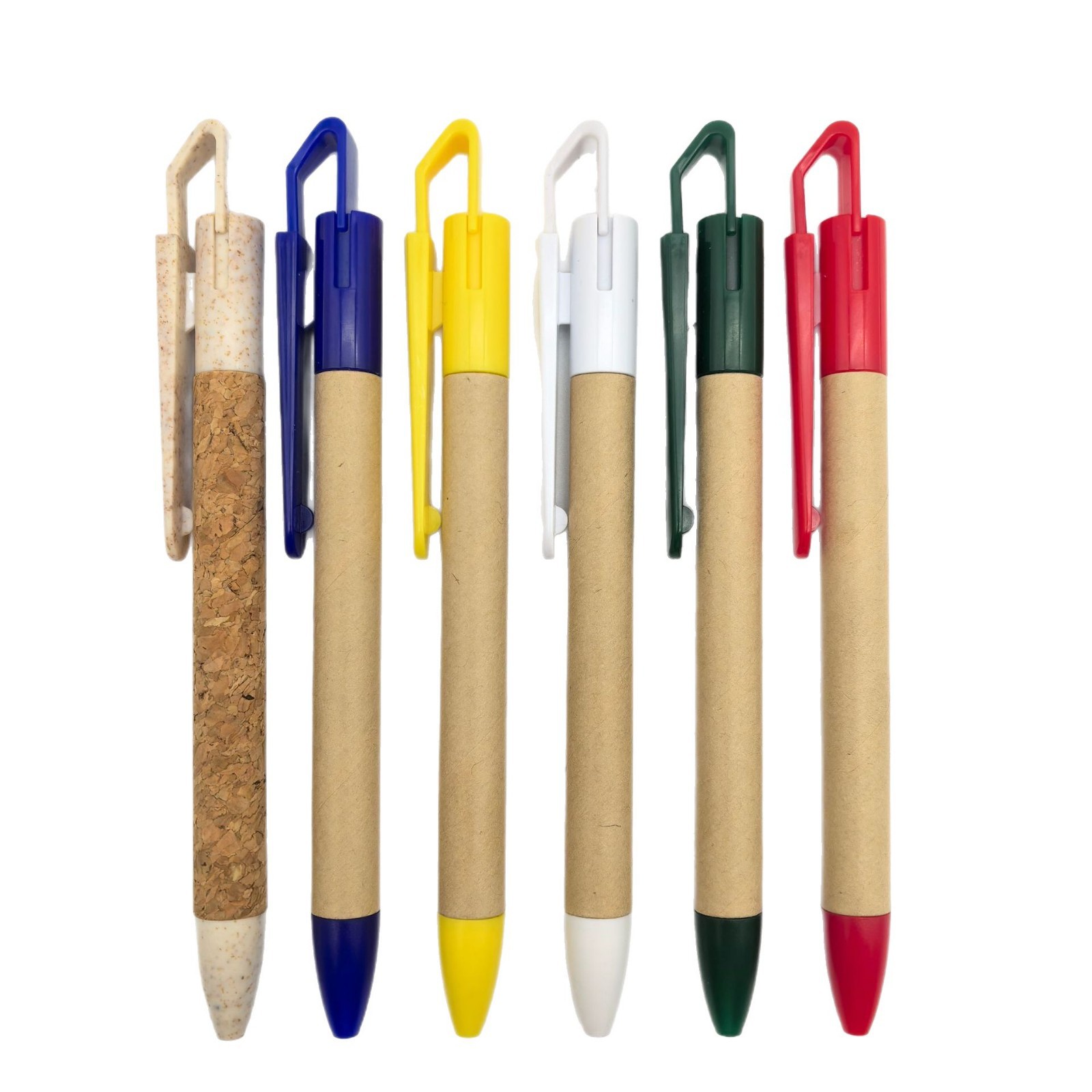 Bonito lápiz de tubo de lápiz con clip de papel encasado, lápiz de bolas ecológicas, lápiz de publicidad en papel, lápiz de promoción, lápiz de clip de papel grande, se puede imprimir
